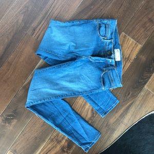 Free people blue ankle skinny jeans